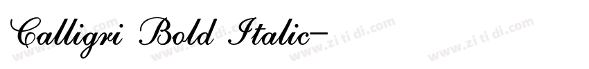 Calligri Bold Italic字体转换 Calligri Bold Italic字体转换